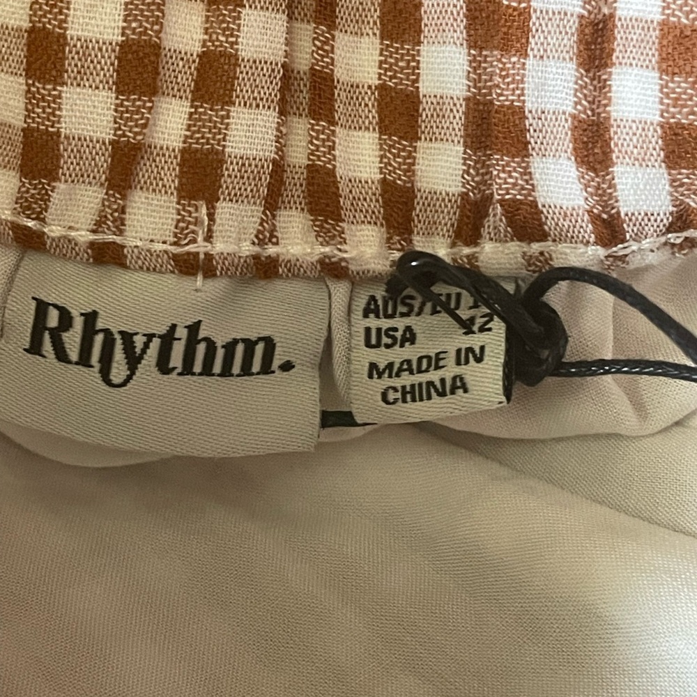 NWT Rhythm Lola checked shorts - Picture 5 of 7